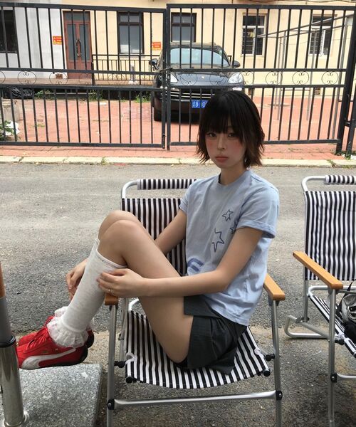 GRAVER（グレーバー）の「[ウーマン]スリム半袖Tシャツ_3カラー（Tシャツ/カットソー・レディース・ホワイト/スカイブルー/ブラック・ONE SIZE）」の18枚目の写真