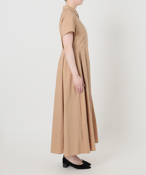 La TOTALITE(ラトータリテ)の「【洗える】タックシャツワンピース(ワンピース・レディース・キャメル/ネイビー・36/38)」の17枚目の写真