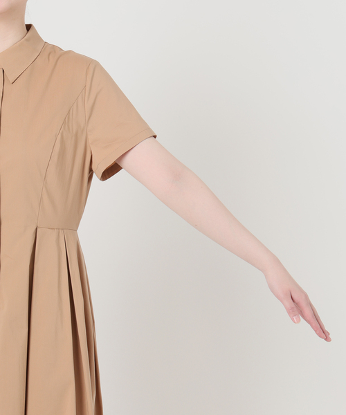 La TOTALITE(ラトータリテ)の「【洗える】タックシャツワンピース(ワンピース・レディース・キャメル/ネイビー・36/38)」の18枚目の写真