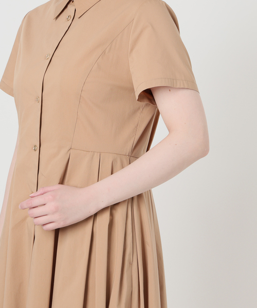 La TOTALITE(ラトータリテ)の「【洗える】タックシャツワンピース(ワンピース・レディース・キャメル/ネイビー・36/38)」の19枚目の写真