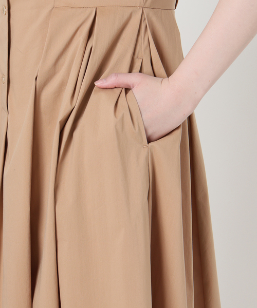 La TOTALITE(ラトータリテ)の「【洗える】タックシャツワンピース(ワンピース・レディース・キャメル/ネイビー・36/38)」の21枚目の写真