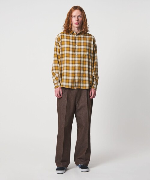 UNITED ARROWS & SONS（ユナイテッドアローズアンドサンズ）の「＜UNITED ARROWS & SONS＞ OMBRE CHECK REG SHIRT/シャツ（シャツ/ブラウス・メンズ・ブラック/マスタード・S/XL/M/L）」の6枚目の写真