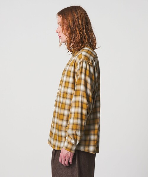 UNITED ARROWS & SONS（ユナイテッドアローズアンドサンズ）の「＜UNITED ARROWS & SONS＞ OMBRE CHECK REG SHIRT/シャツ（シャツ/ブラウス・メンズ・ブラック/マスタード・S/XL/M/L）」の8枚目の写真