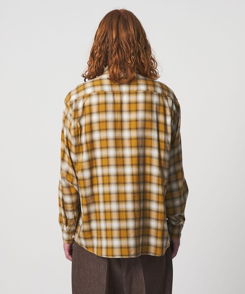 UNITED ARROWS & SONS（ユナイテッドアローズアンドサンズ）の「＜UNITED ARROWS & SONS＞ OMBRE CHECK REG SHIRT/シャツ（シャツ/ブラウス・メンズ・ブラック/マスタード・S/XL/M/L）」の9枚目の写真