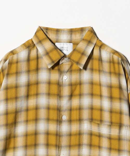 UNITED ARROWS & SONS（ユナイテッドアローズアンドサンズ）の「＜UNITED ARROWS & SONS＞ OMBRE CHECK REG SHIRT/シャツ（シャツ/ブラウス・メンズ・ブラック/マスタード・S/XL/M/L）」の12枚目の写真