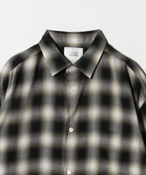 UNITED ARROWS & SONS（ユナイテッドアローズアンドサンズ）の「＜UNITED ARROWS & SONS＞ OMBRE CHECK REG SHIRT/シャツ（シャツ/ブラウス・メンズ・ブラック/マスタード・S/XL/M/L）」の18枚目の写真