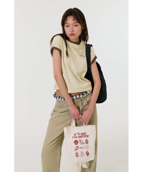 EMIS(イミス)の「COASTAL TWO WAY BAG(トートバッグ・レディース・アイボリー/ブラック/ブルー・FREE)」の18枚目の写真