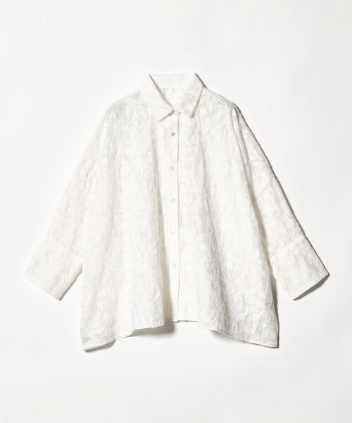 UNITED ARROWS(ユナイテッドアローズ)の「エンブロイダリー シアー シャツ(シャツ/ブラウス・レディース・オフホワイト/ブラック・FREE)」の17枚目の写真