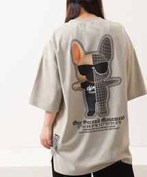 【2ND ARCHIVE】サングラスドッグ オーバーサイズ リフレクター 半袖Tシャツ / ビッグシルエット / ユニセックス