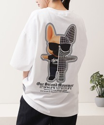 【2ND ARCHIVE】サングラスドッグ オーバーサイズ リフレクター 半袖Tシャツ / ビッグシルエット / ユニセックス