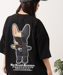 【2ND ARCHIVE】サングラスドッグ オーバーサイズ リフレクター 半袖Tシャツ / ビッグシルエット / ユニセックス