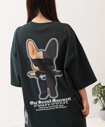 【2ND ARCHIVE】サングラスドッグ オーバーサイズ リフレクター 半袖Tシャツ / ビッグシルエット / ユニセックス