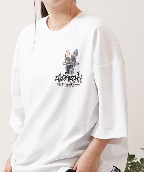1111clothing(ワンフォークロージング)の「【2ND ARCHIVE】サングラスドッグ オーバーサイズ リフレクター 半袖Tシャツ / ビッグシルエット / ユニセックス(Tシャツ/カットソー・メンズ・ダークグリーン/ブラック/ホワイト/ライトカーキ・FREE)」の20枚目の写真