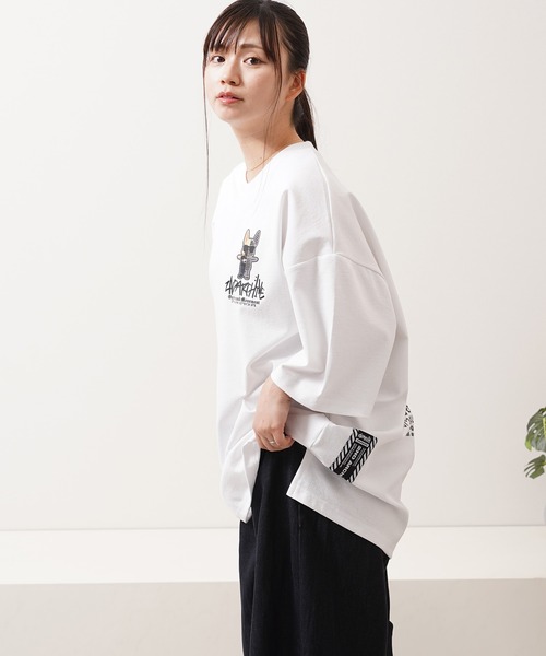 1111clothing(ワンフォークロージング)の「【2ND ARCHIVE】サングラスドッグ オーバーサイズ リフレクター 半袖Tシャツ / ビッグシルエット / ユニセックス(Tシャツ/カットソー・メンズ・ダークグリーン/ブラック/ホワイト/ライトカーキ・FREE)」の21枚目の写真