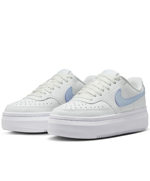 NIKE(ナイキ)の「ナイキ NIKE ナイキ ウィメンズ コート ビジョン アルタ LTR(スニーカー・レディース・ホワイト×ブルー・23.5cm/24.0cm/24.5cm/25.0cm/23.0cm)」の3枚目の写真