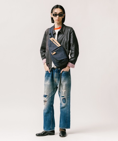 master-piece（マスターピース）の「【master-piece /マスターピース】 FULLCOUNT x master-piece Collaboration Series スリングバッグ（ボディバッグ/ウエストポーチ・メンズ・インディゴブルー・FREE）」の9枚目の写真
