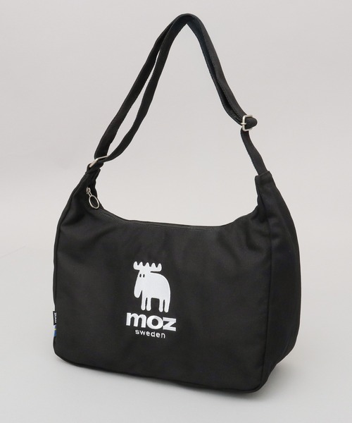moz(モズ)の「キャンバス 広マチ ミドルサイズ ショルダーバッグ A4収納対応(ショルダーバッグ・レディース・グリーン/ホワイト/グレー/ブラック/ストライプ・FREE)」の7枚目の写真