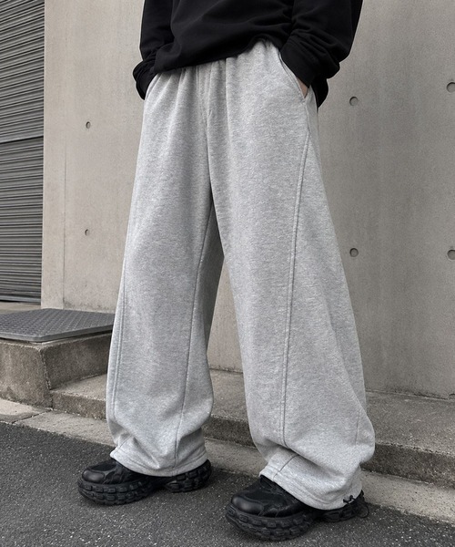 BENDER TOKYO（ベンダートウキョウ）の「裾コード＆ストッパー付き スウェット アラジンパンツ（スウェットパンツ・メンズ・グレー/ブラック・L/M）」の7枚目の写真