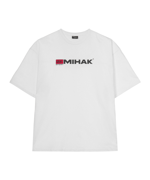 MIHAK（ミハク）の「スポーツエンブレムオーバーサイズTシャツ（ホワイト）（Tシャツ/カットソー・メンズ・その他・1/2/3）」の7枚目の写真