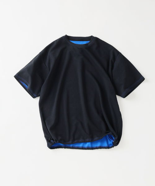 JOURNAL STANDARD relume（ジャーナルスタンダード　レリューム）の「ダブルフェイス 配色 スピンドル Tシャツ（Tシャツ/カットソー・メンズ・グレー/ブラック/ブラウン・MEDIUM/LARGE）」の13枚目の写真