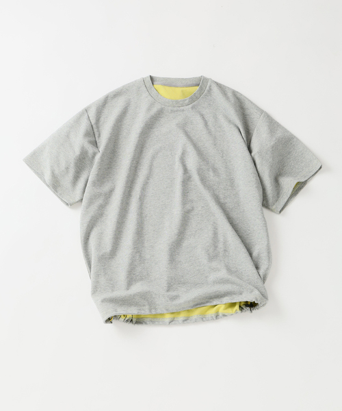 JOURNAL STANDARD relume（ジャーナルスタンダード　レリューム）の「ダブルフェイス 配色 スピンドル Tシャツ（Tシャツ/カットソー・メンズ・グレー/ブラック/ブラウン・MEDIUM/LARGE）」の15枚目の写真
