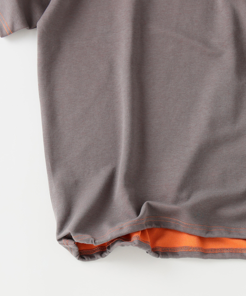 JOURNAL STANDARD relume（ジャーナルスタンダード　レリューム）の「ダブルフェイス 配色 スピンドル Tシャツ（Tシャツ/カットソー・メンズ・グレー/ブラック/ブラウン・MEDIUM/LARGE）」の20枚目の写真