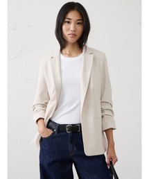 BANANA REPUBLIC FACTORY STORE スカルプテッド ストレッチ ルーシュスリーブ ブレザー