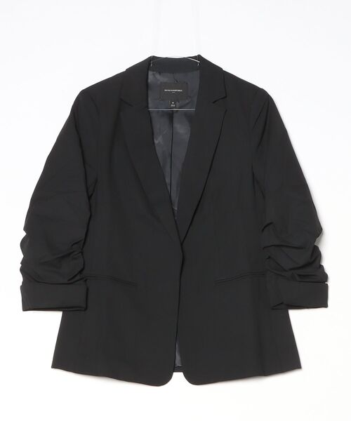 BANANA REPUBLIC FACTORY STORE(バナナリパブリック ファクトリーストア)の「BANANA REPUBLIC FACTORY STORE スカルプテッド ストレッチ ルーシュスリーブ ブレザー(テーラードジャケット・レディース・ブラック/ネイビー・L/M/S/XS)」の5枚目の写真