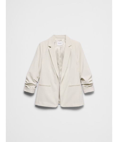 BANANA REPUBLIC FACTORY STORE(バナナリパブリック ファクトリーストア)の「BANANA REPUBLIC FACTORY STORE スカルプテッド ストレッチ ルーシュスリーブ ブレザー(テーラードジャケット・レディース・ブラック/ネイビー/ホワイト系その他・L/M/S/XS)」の10枚目の写真