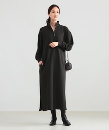 Demi-Luxe BEAMS | 【別注】SLOANE / 裏毛 ハーフジップ ワンピース(ワンピース)