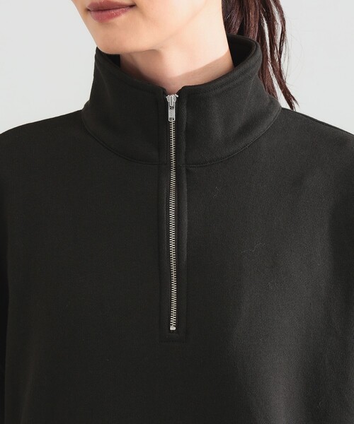 Demi-Luxe BEAMS(デミルクス ビームス)の「【別注】SLOANE / 裏毛 ハーフジップ ワンピース(ワンピース・レディース・ブルー系その他4/ダークグリーン・1/2)」の12枚目の写真