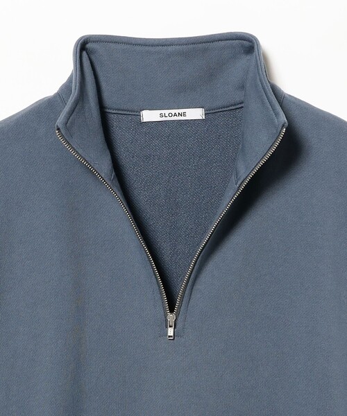 Demi-Luxe BEAMS(デミルクス ビームス)の「【別注】SLOANE / 裏毛 ハーフジップ ワンピース(ワンピース・レディース・ブルー系その他4/ダークグリーン・1/2)」の17枚目の写真