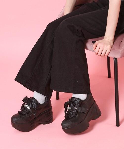 cs T&P（シーエスティーアンドピー）の「厚底夢見るエンジェルスニーカー（スニーカー・レディース・ブラック/ホワイト系9/ホワイト・S/M/L/LL）」の3枚目の写真