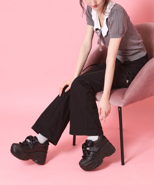 cs T&P（シーエスティーアンドピー）の「厚底夢見るエンジェルスニーカー（スニーカー・レディース・ブラック/ホワイト系9/ホワイト・S/M/L/LL）」の13枚目の写真