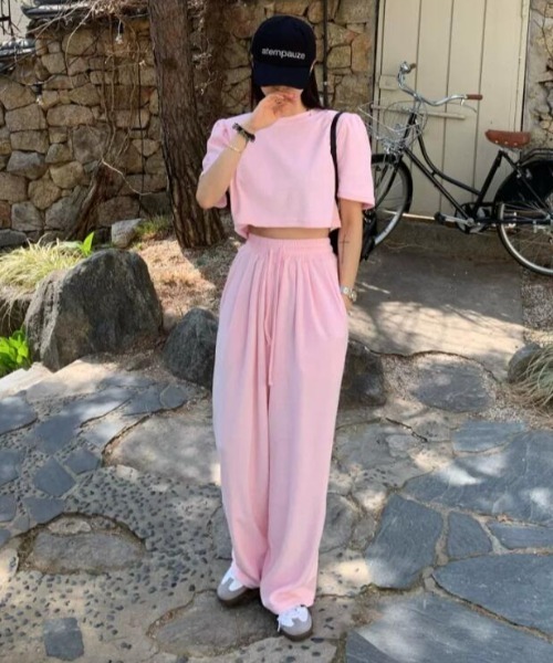 semplice(センプリチェ)の「セットアップ(セットアップ・レディース・ピンク/イエロー/グリーン・F)」の22枚目の写真