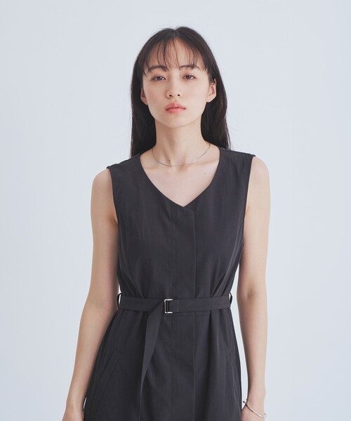 UNITED TOKYO(ユナイテッドトウキョウ)の「バルーンブルゾンSETワンピース|ウォッシャブル/3WAY/細見え/夏服(ワンピース・レディース・ブラック/カーキ/グレー・1/2)」の8枚目の写真