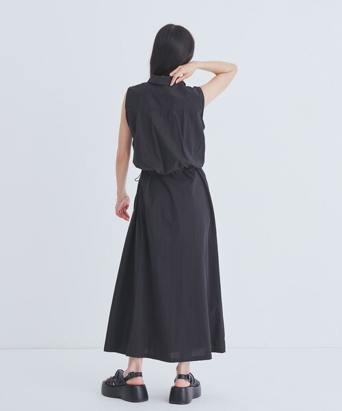 UNITED TOKYO(ユナイテッドトウキョウ)の「バルーンブルゾンSETワンピース|ウォッシャブル/3WAY/細見え/夏服(ワンピース・レディース・ブラック/カーキ/グレー・1/2)」の11枚目の写真