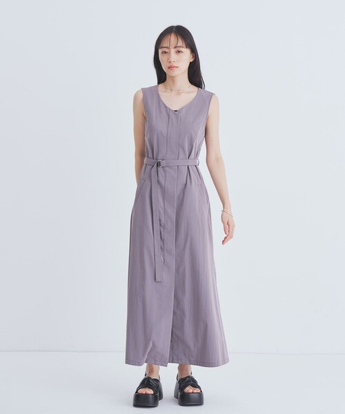 UNITED TOKYO(ユナイテッドトウキョウ)の「バルーンブルゾンSETワンピース|ウォッシャブル/3WAY/細見え/夏服(ワンピース・レディース・ブラック/カーキ/グレー・1/2)」の19枚目の写真