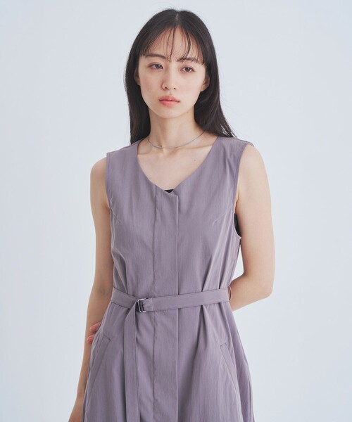 UNITED TOKYO(ユナイテッドトウキョウ)の「バルーンブルゾンSETワンピース|ウォッシャブル/3WAY/細見え/夏服(ワンピース・レディース・ブラック/カーキ/グレー・1/2)」の20枚目の写真