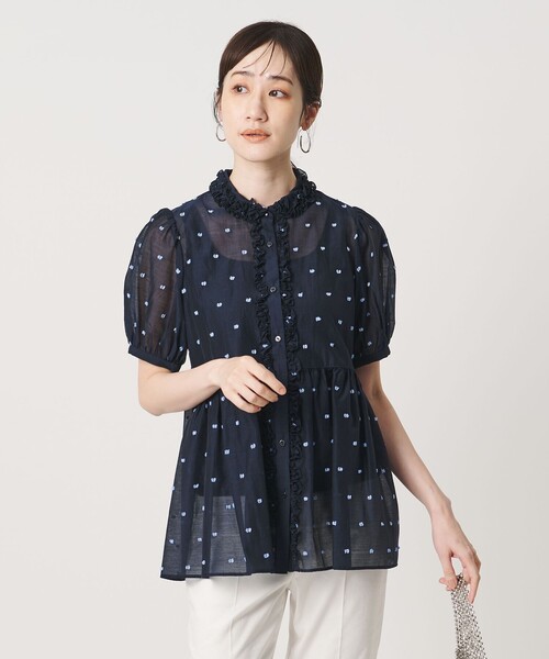 2トーン ドット ジャガード シャツ（シャツ/ブラウス）｜UNITED ARROWS