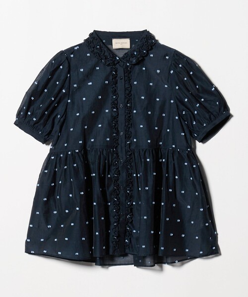 UNITED ARROWS(ユナイテッドアローズ)の「2トーン ドット ジャガード シャツ(シャツ/ブラウス・レディース・オフホワイト/ブラック/ネイビー・FREE)」の18枚目の写真