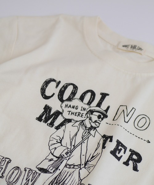 MAKE YOUR DAY(メイクユアデイ)の「あこがれのイケオジ柄半袖Tシャツ(Tシャツ/カットソー・メンズ・アイボリー・L/M)」の16枚目の写真