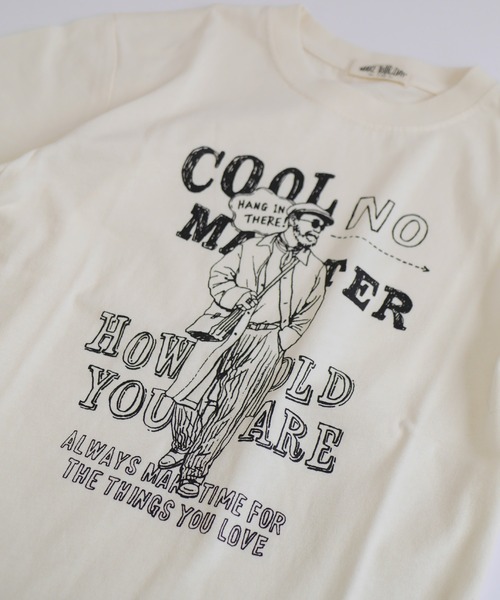 MAKE YOUR DAY(メイクユアデイ)の「あこがれのイケオジ柄半袖Tシャツ(Tシャツ/カットソー・メンズ・アイボリー・L/M)」の17枚目の写真
