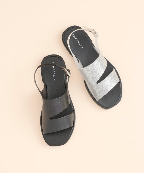 TEMPERATE(テンパレイト)の「【TEMPERATE】テンパレイト HOLS SPARKLE バックバンドサンダル(サンダル・レディース・シルバー/ブラック・38/40/36)」の15枚目の写真