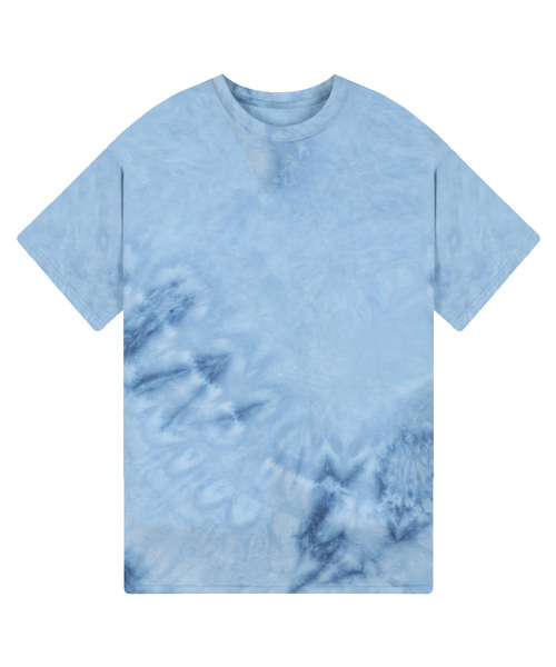 ANEWBROS（アニュブロス）の「ベーシックシグネチャー水染め半袖Tシャツ6カラー [ANSE_9301]（Tシャツ/カットソー・メンズ・スカイブルー/パープル/ダークグレー/マスタード/ブルー/ライトパープル・FREE）」の2枚目の写真