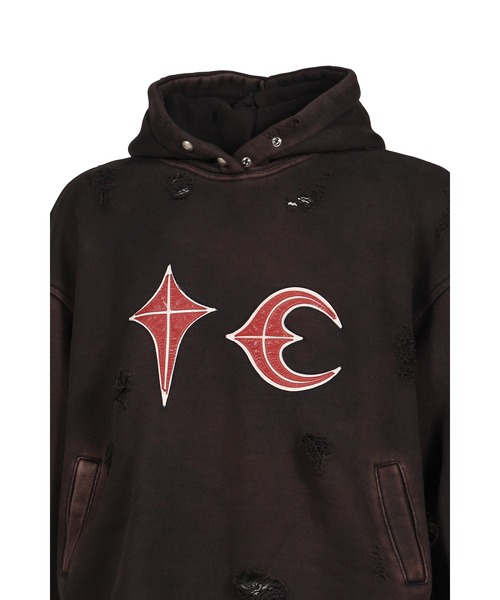 Thug Club(サグクラブ)の「ROCK HOODIE(パーカー・メンズ・ブラック/チャコール・1/3/2)」の5枚目の写真