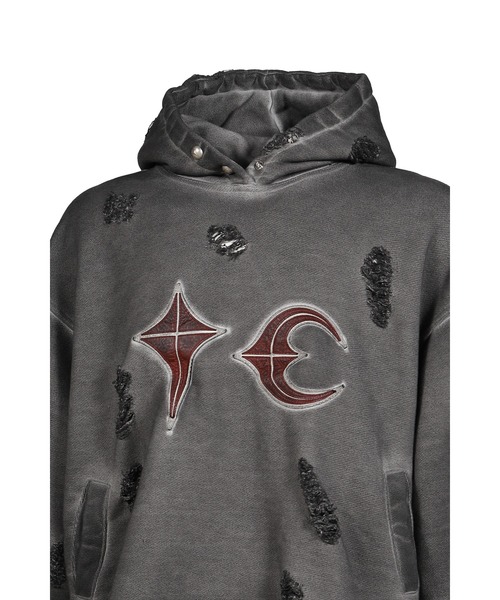 Thug Club(サグクラブ)の「ROCK HOODIE(パーカー・メンズ・ブラック/チャコール・1/3/2)」の9枚目の写真