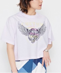 【spiritoso】CUSTOMプリント ショート丈Tシャツ