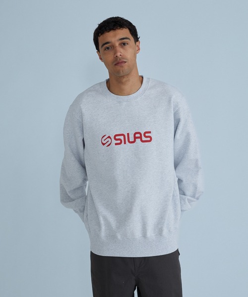 SILAS（サイラス）の「LOGO SWEATSHIRT（スウェット・メンズ・ブラック/パープル/アッシュ・M/L/XL）」の5枚目の写真