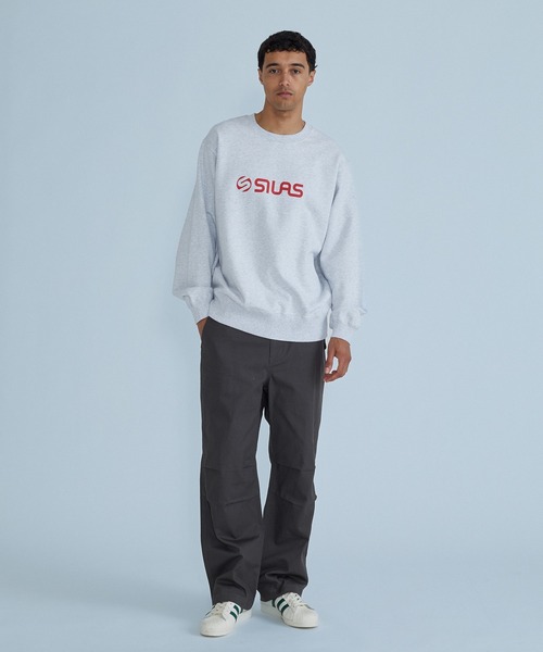 SILAS（サイラス）の「LOGO SWEATSHIRT（スウェット・メンズ・ブラック/パープル/アッシュ・M/L/XL）」の9枚目の写真